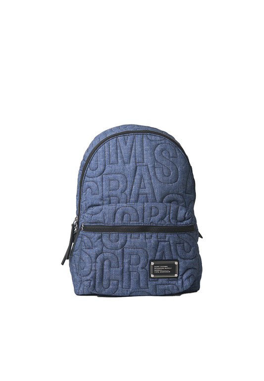 Marc Jacobs Jumbled Logo Backpack In Denim Blue 4S5HBP003H02