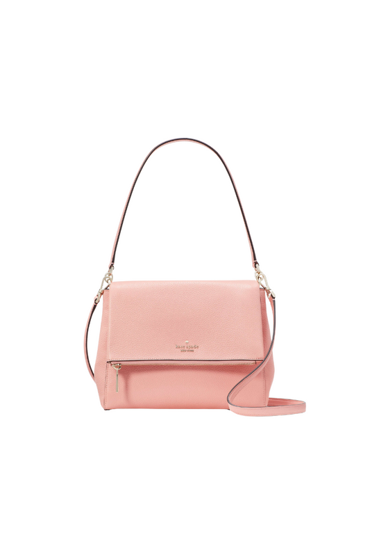 Kate Spade Leila Medium Flap Shoulder Bag Shoulder Bag In Peachy Rose K6029