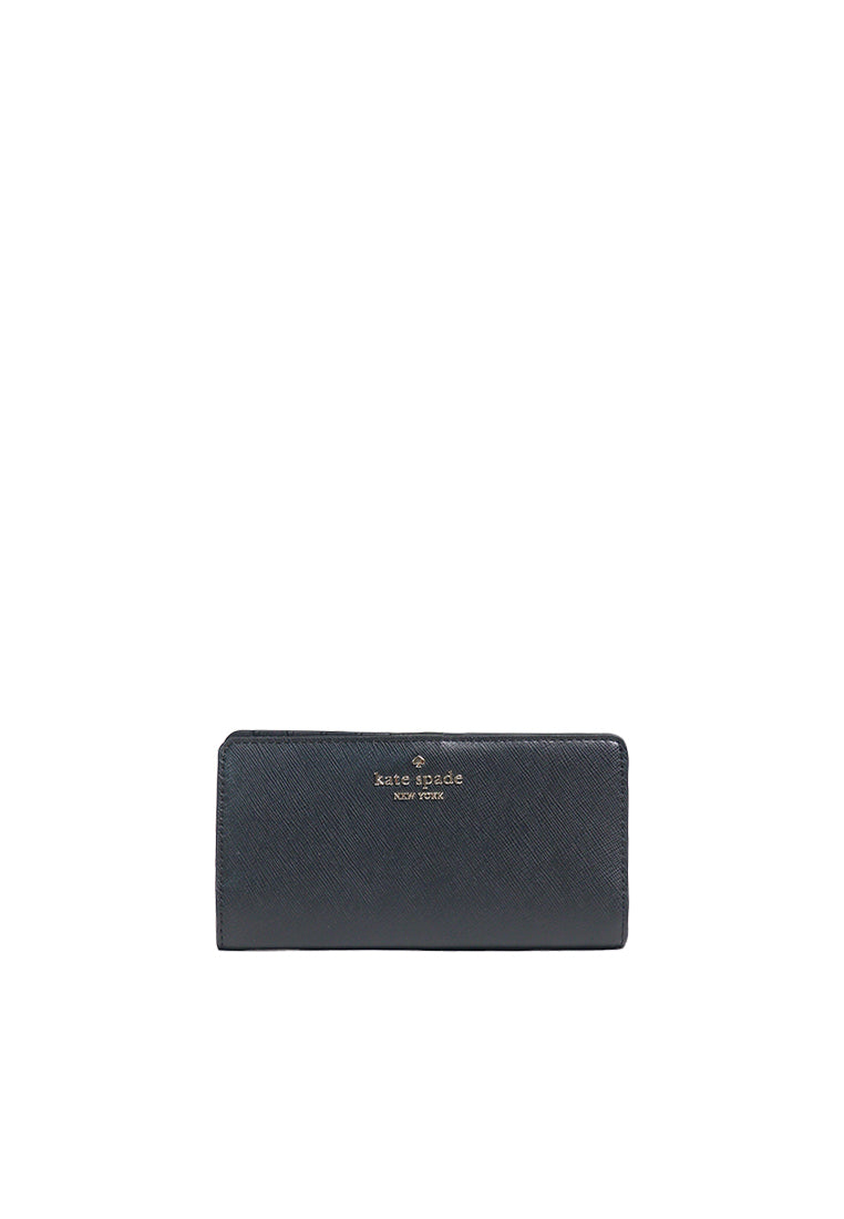 Kate Spade Madison Slim Bifold Wallet In Black K1366