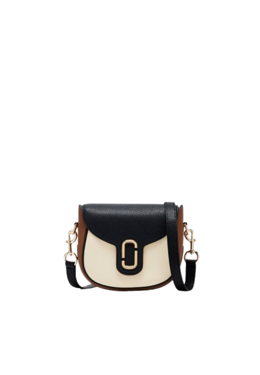 Marc Jacobs The Colorblock Pebble Saddle Bag In Cloud White Multi 2F5HCR019H01