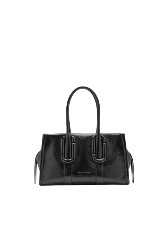 ( PREORDER ) Marc Jacobs Babe City In Crinkle Leather Tote Bag In Black 2F6HTT003H01