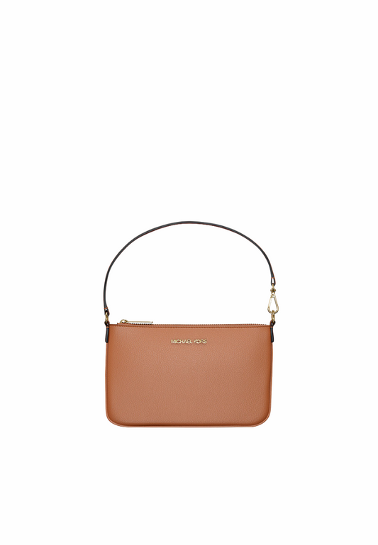 Michael Kors Jet Set Small Wristlet Pebbled Leather In Luggage 35S5GTVW5L