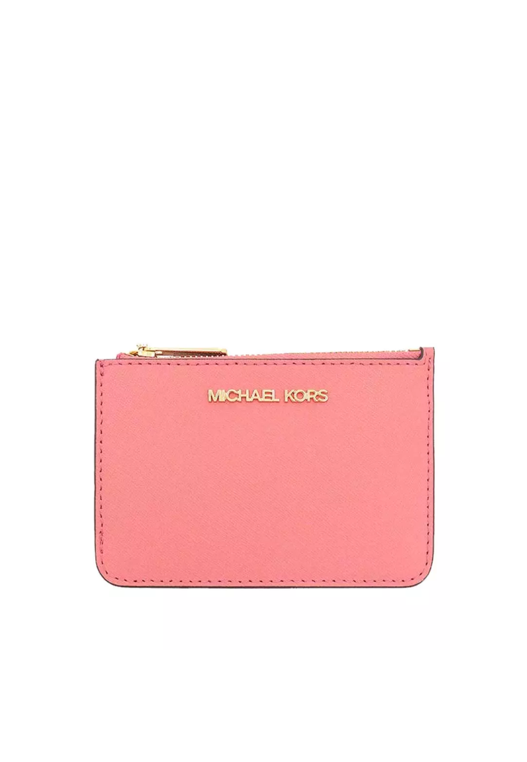 Michael Kors Jet Set Travel Small Card Case Coin Pouch In Primrose 35F ...