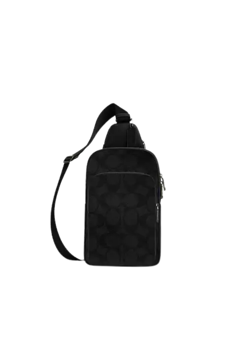 Coach Ethan Pack Crossbody Bag In Charcoal Black CBI71