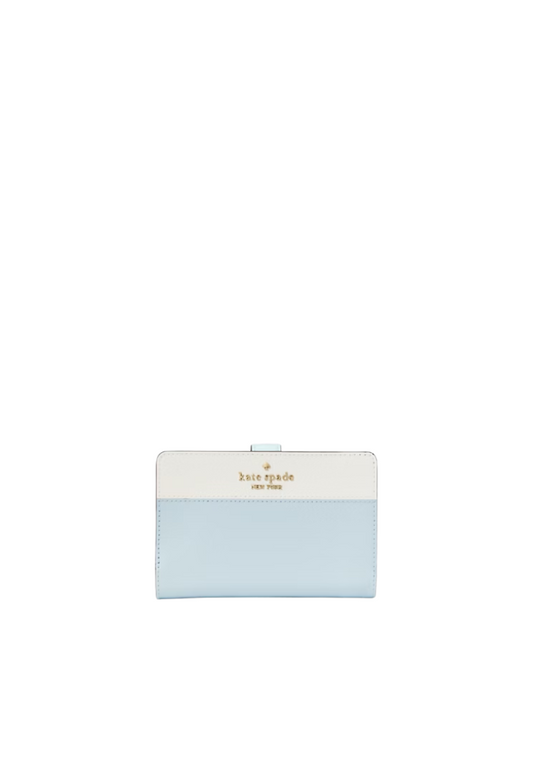 Kate Spade Madison Medium Bifold Wallet In Crisp Sky KC511
