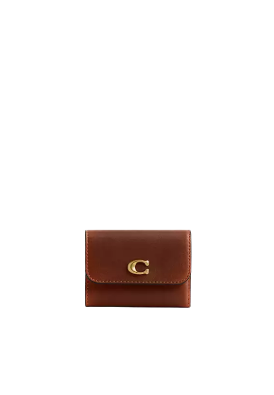 ( PREORDER ) Coach Essential Wallet Loved Leather Card Holder In Brown CFG62