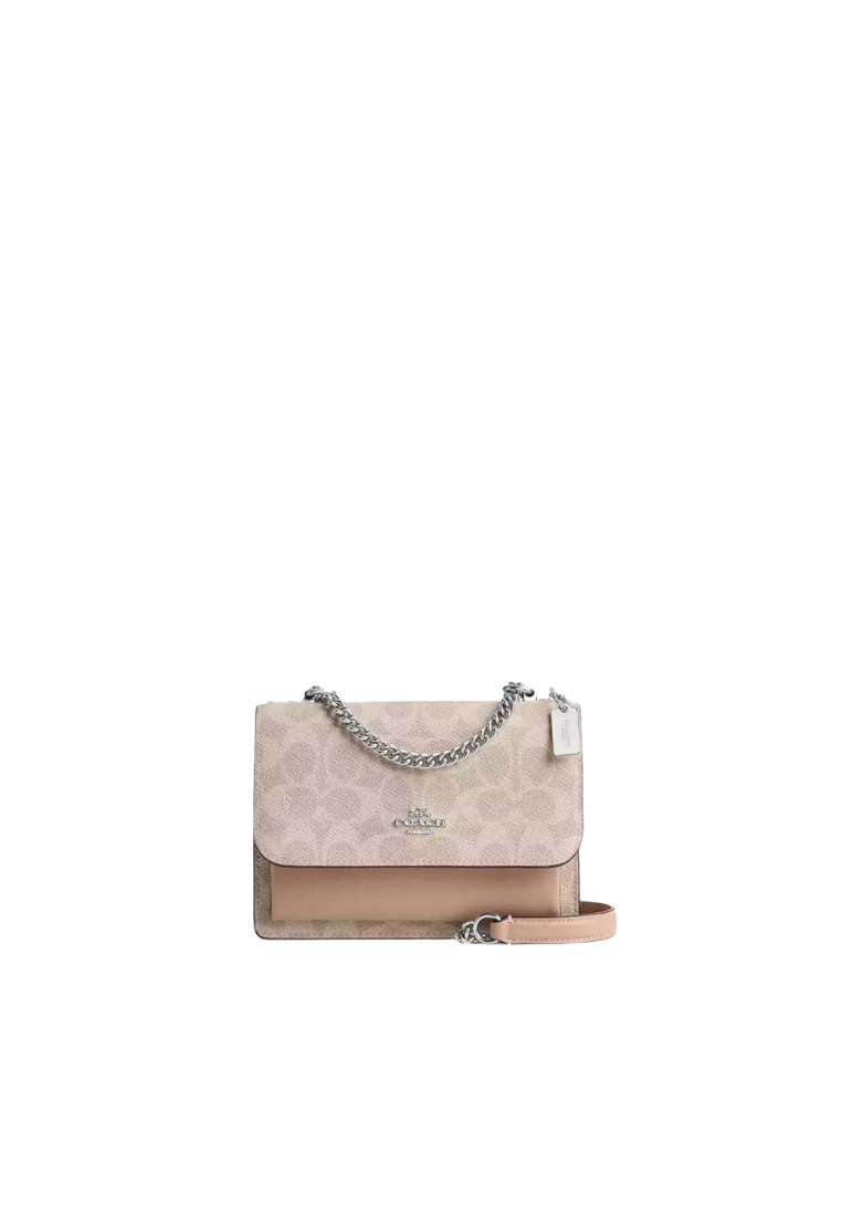 Coach Mini Klare Crossbody Bag In Signature Canvas In Sand Taupe CW206