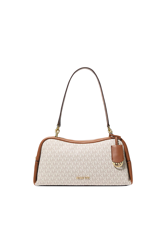 Michael Kors Cecily Medium Signature Logo Shoulder Bag In Vanilla 35F5G8CL2B
