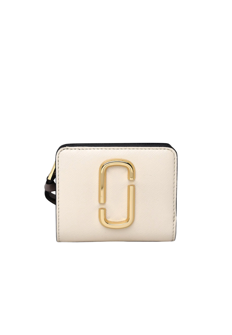 Marc Jacobs The Snapshot Mini Compact Wallet In New Cloud White Multi M0013360