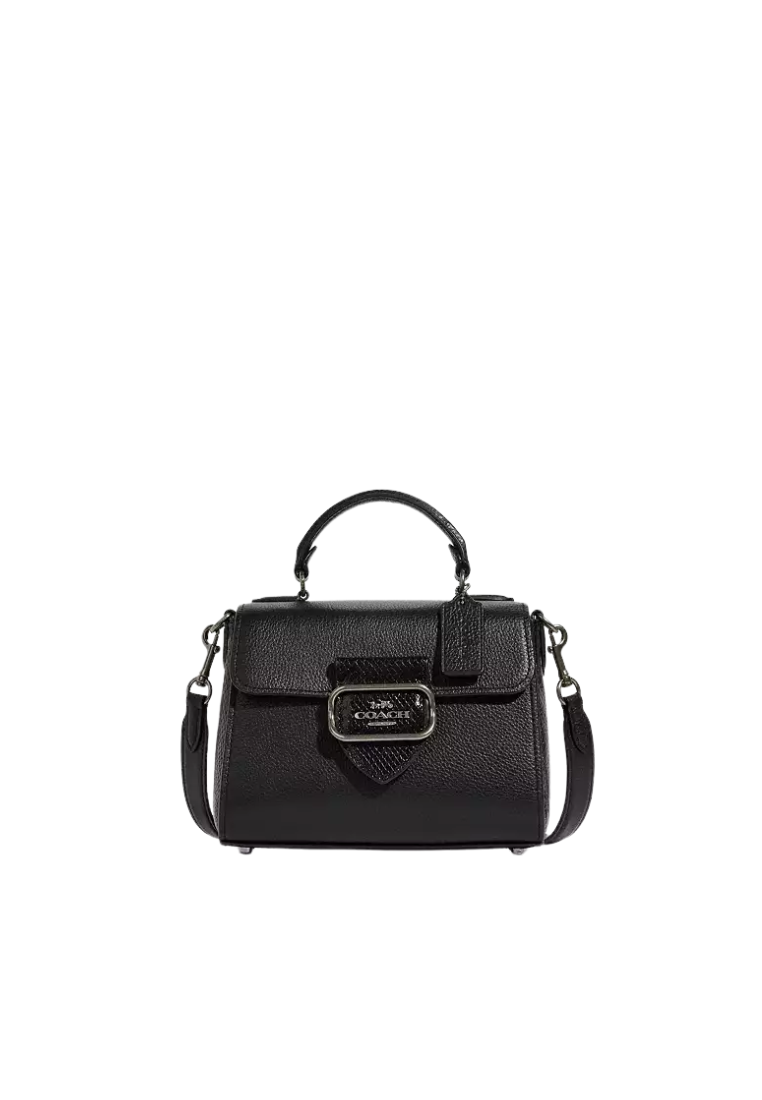 Coach Morgan CF321 Top Handle Satchel In Black Multi