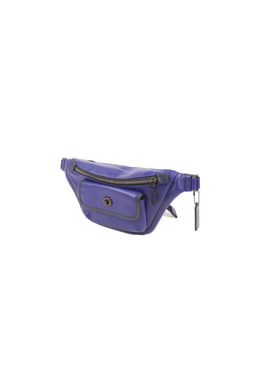 ( AS IS ) Coach Heritage C3748 Belt Bag In Indigo