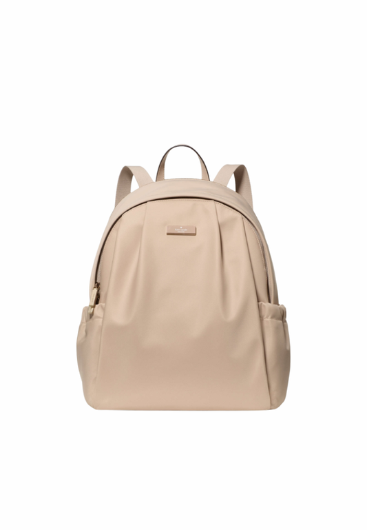 Kate Spade Carter Nylon Large Backpack In Warm Beige KL962