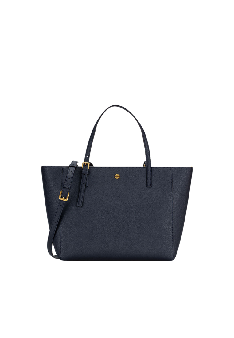 Tory Burch Emerson Tote Bag Small In Tory Navy 136091