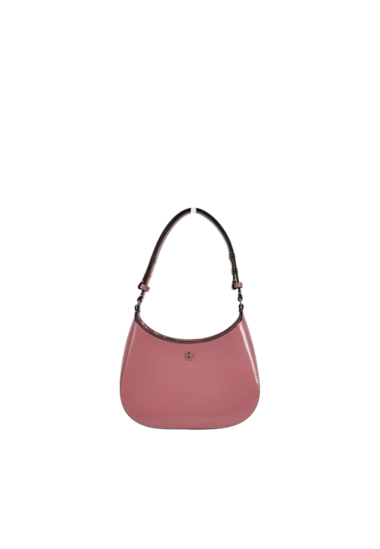 Tory Burch Emerson Patent Shoulder Bag In Pink Ginger 147940