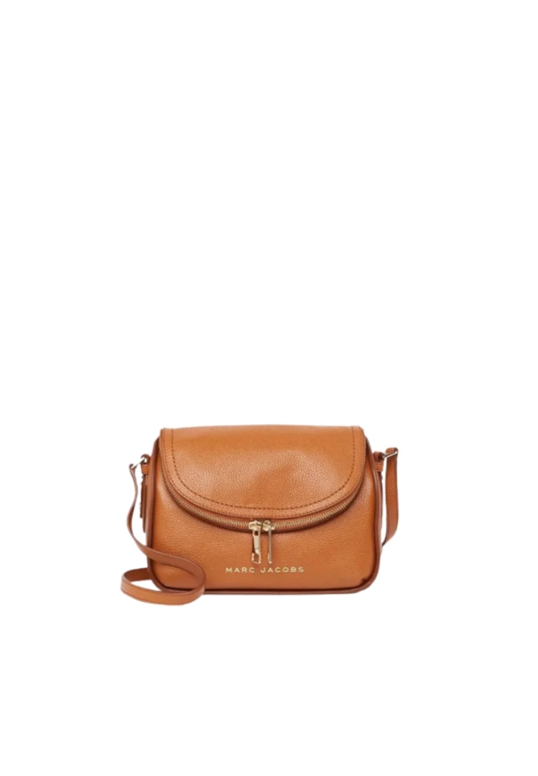 ( AS IS ) Marc Jacobs The Groove Leather M0016932 Mini Messenger In Smoked Almond