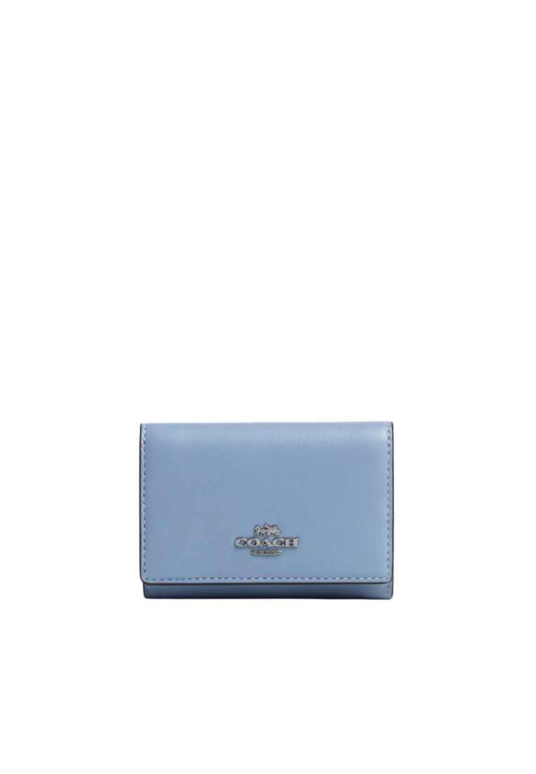 Coach Micro Wallet Smooth Leather In Corn Flower CR799