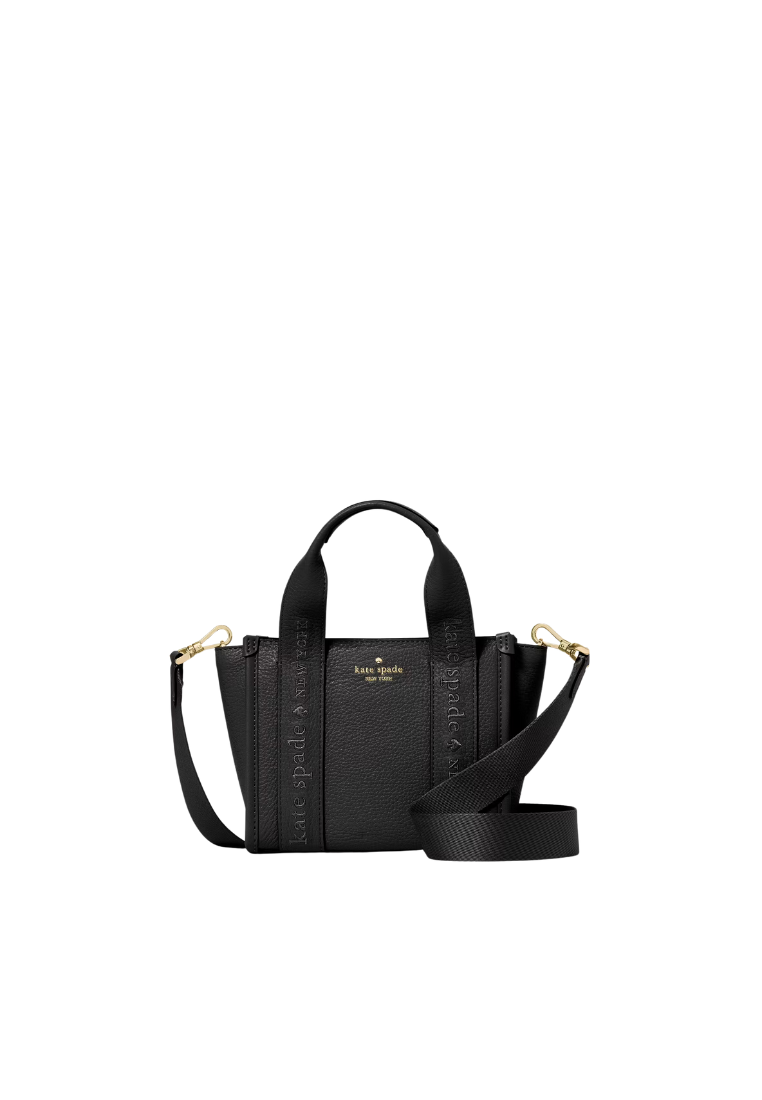 Kate Spade Kip Mini Leather Tote Bag In Black KL936