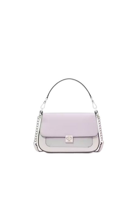 Kate Spade Phoebe Colorblock Small Flap Crossbody Bag In Violet Mist KG748