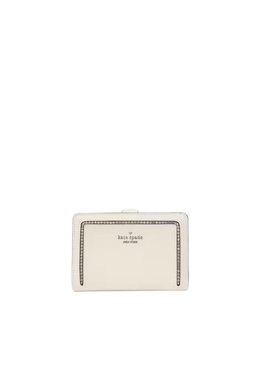 Kate Spade Madison Medium Compact Bifold Wallet In Meringue KJ053