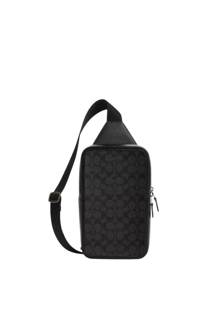 Coach Sullivan Pack Crossbody Bag In Charcoal Black CZ397