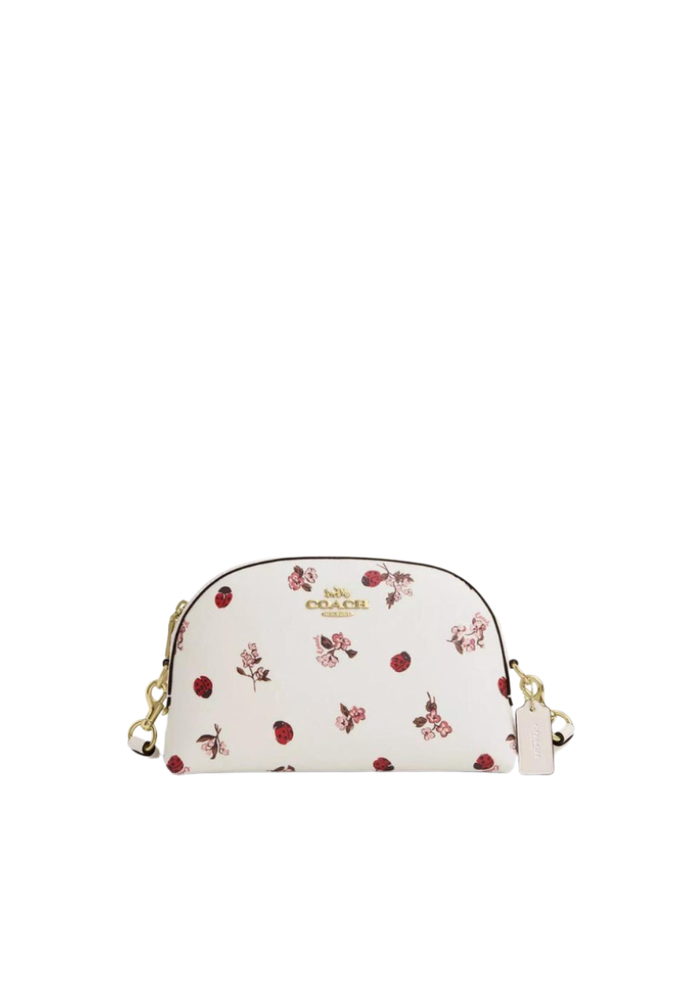 Coach Madi Crossbody Bag With Lady Bug Floral Print In Chalk Multi CU273
