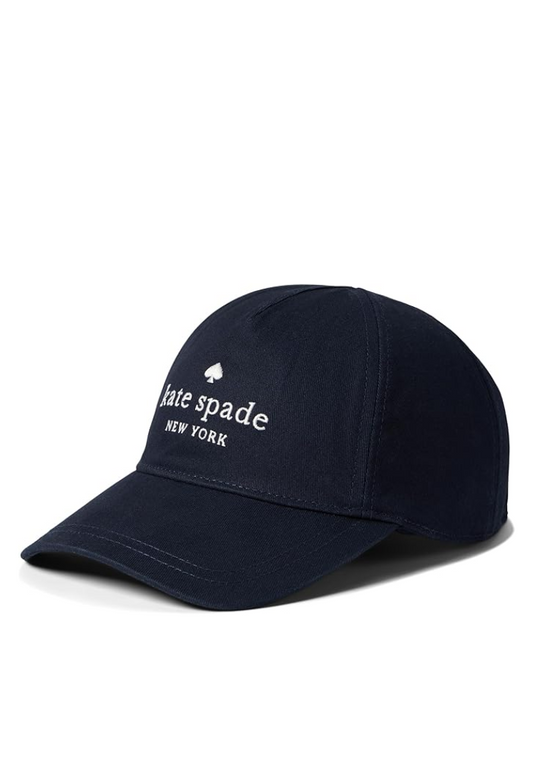 Kate Spade Baseball Cap Hats Stacked Logo In Blazer Blue KS1003895