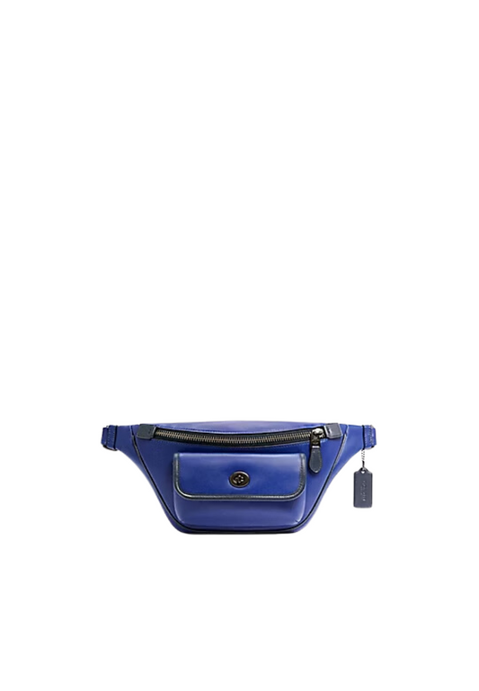 ( AS IS ) Coach Heritage C3748 Belt Bag In Indigo