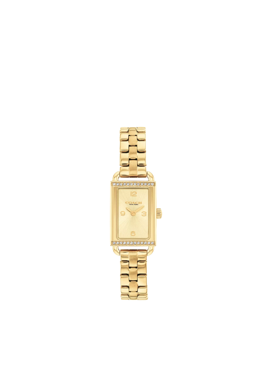 ( PREORDER ) Coach Mini Liz 17MM X 24MM Watch In Gold CEK29