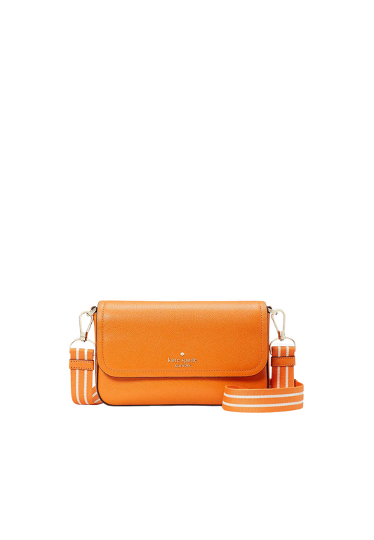 Kate Spade Rosie Flap Crossbody Bag In Carrot KA646