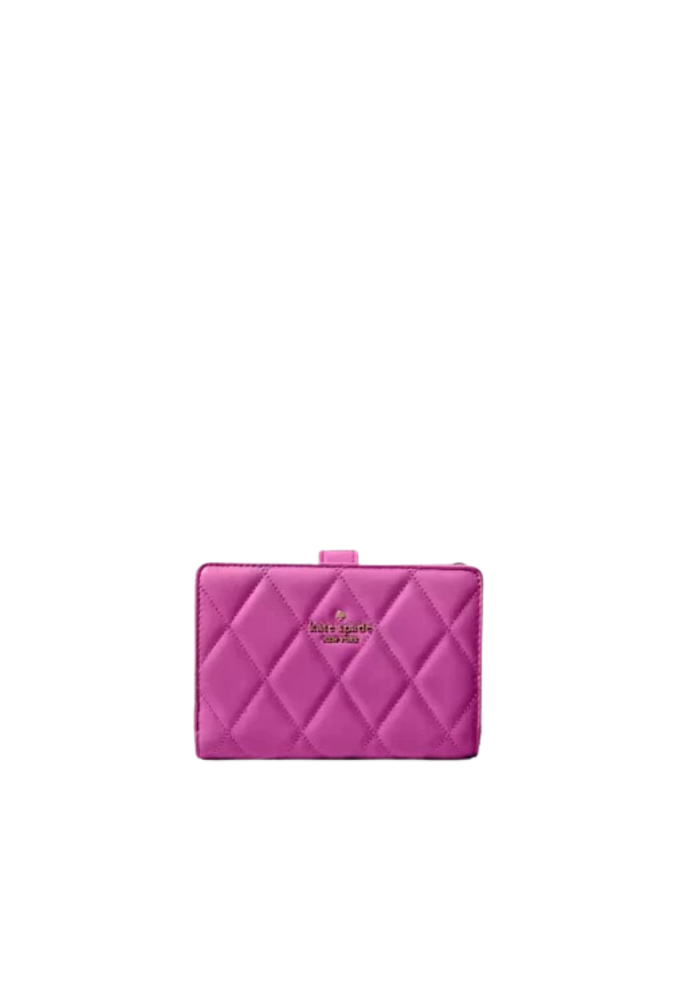 Kate Spade Carey Medium Compact Billfold Wallet In Baja Rose KG424