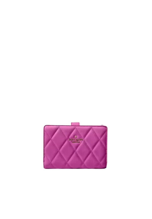 Kate Spade Carey Medium Compact Bifold Wallet In Baja Rose KG424