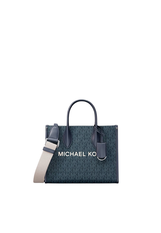 Michael Kors Mirella Small Crossbody Bag Signature Logo In Admiral 35R5S7Zt1B