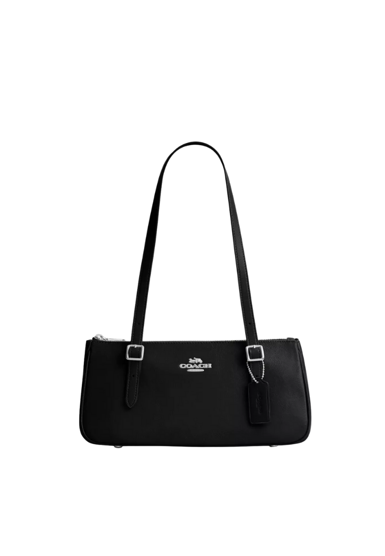 ( PREORDER ) Coach Asher Shoulder Bag In Silver Black CBJ05
