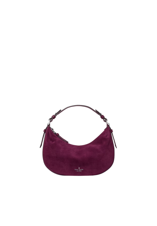 Kate Spade Selene Suede Shoulder Bag In Deep Cherry KP282