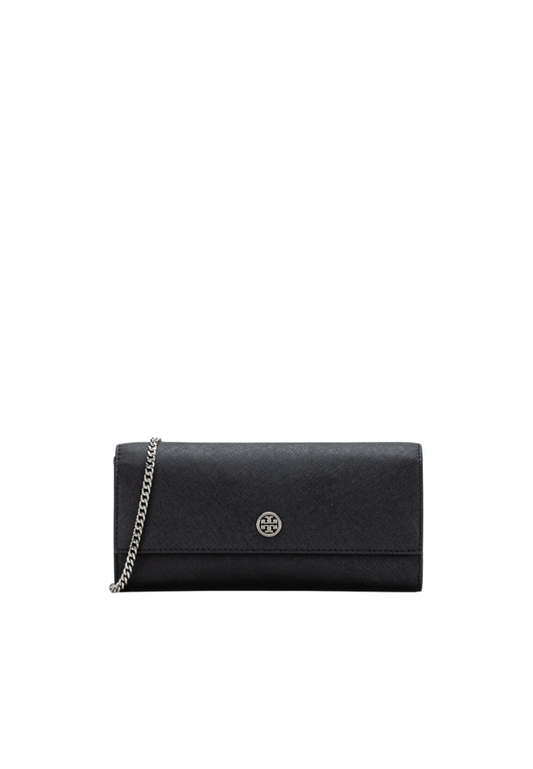 Tory Burch Emerson Crossbody Chain Wallet In Black 157098