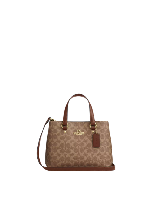 Coach Station Carryall Handbag In Tan Brown CET31