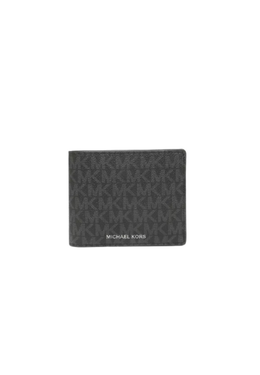 ( AS IS ) Michael Kors Cooper Billfold 36U9LCRF6B Wallet With Passcase In Black