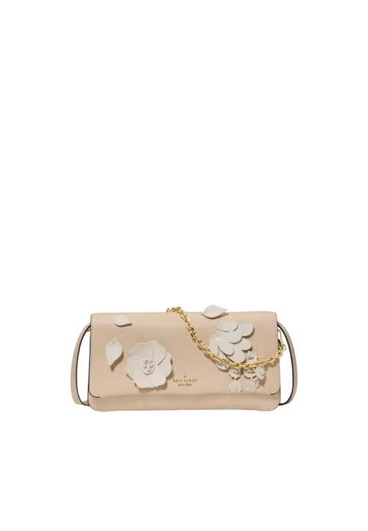 Kate Spade Ivy Floral Crossbody Bag In Milk Glass KO456