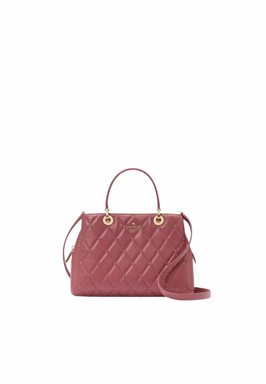 Kate Spade Carey Quilted Sullivan Satchel Bag In Pomegranate KL885