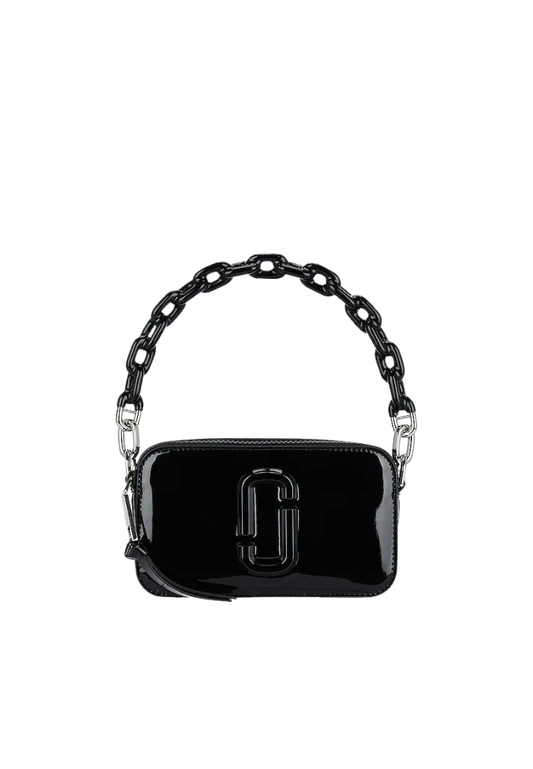 Marc Jacobs Patent Leather Snapshot Shoulder Bag In Black 2S3HCR004H03