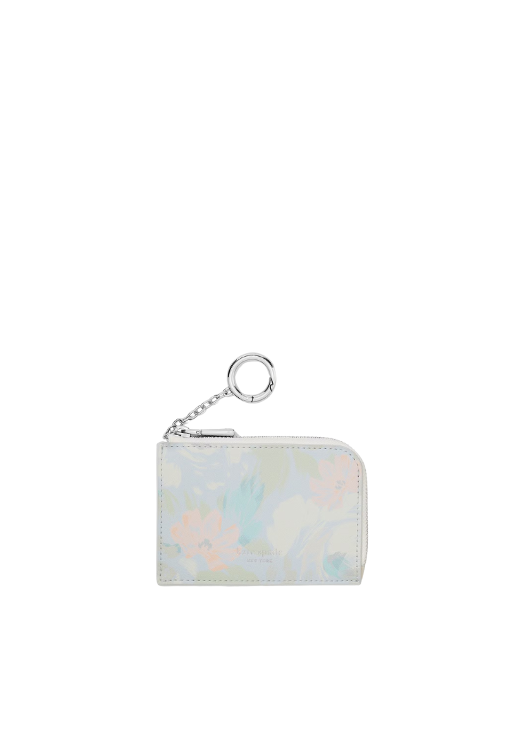 ( PREORDER ) Kate Spade Hidden Garden Mini Zip Wallet In Multi KO379