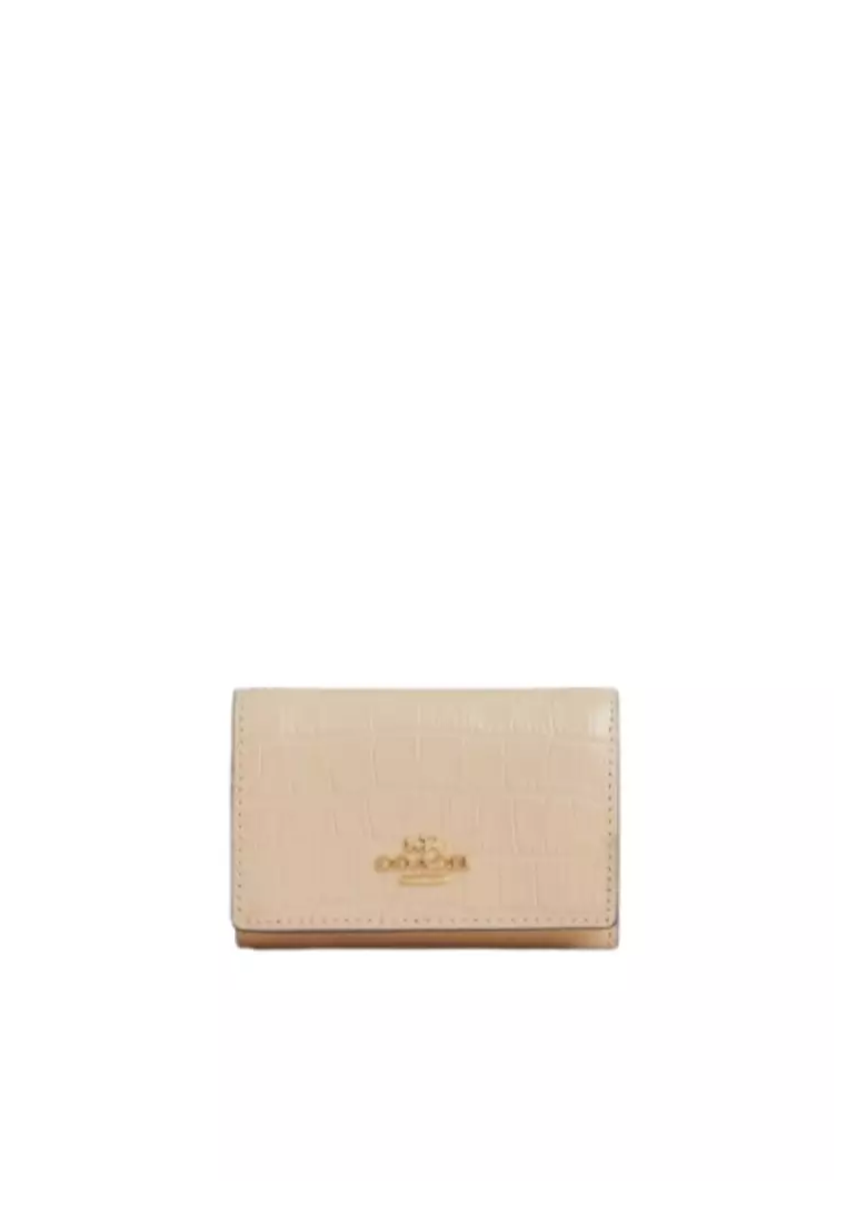 Coach Micro Wallet In Ivory CU914