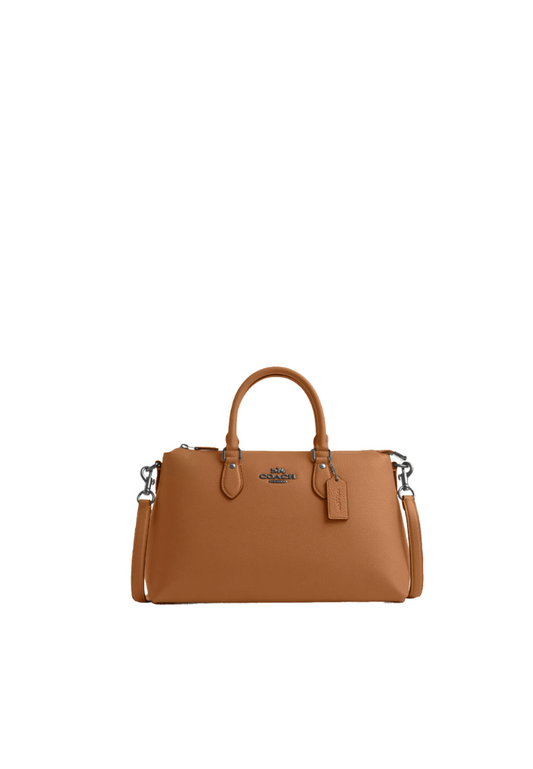 Coach Georgia Satchel Bag In Light Saddle Cr156