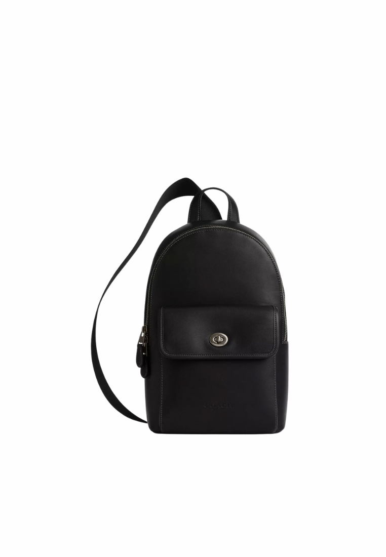 Coach Turnlock Sling Bag In Black CAJ72