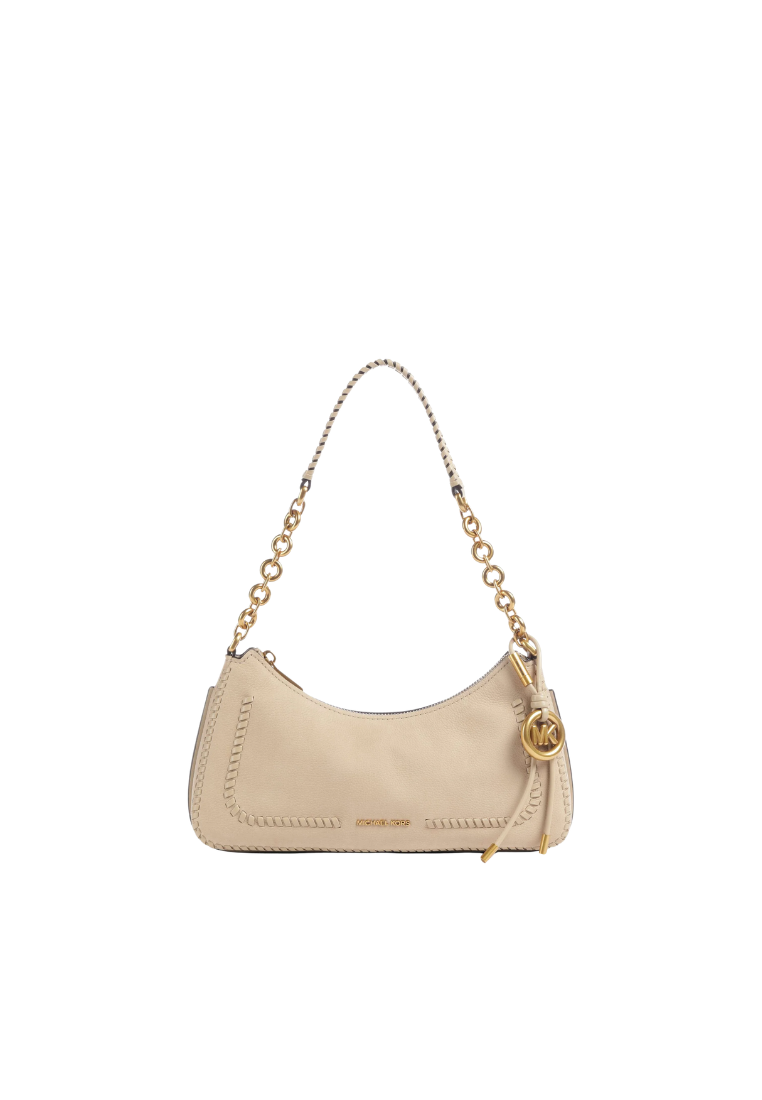 ( PREORDER ) Michael Kors Nolita Medium Pebbled Leather Shoulder Bag In Khaki 32T6AY5W6Y