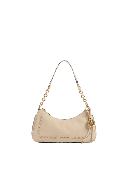 ( PREORDER ) Michael Kors Nolita Medium Pebbled Leather Shoulder Bag In Khaki 32T6AY5W6Y