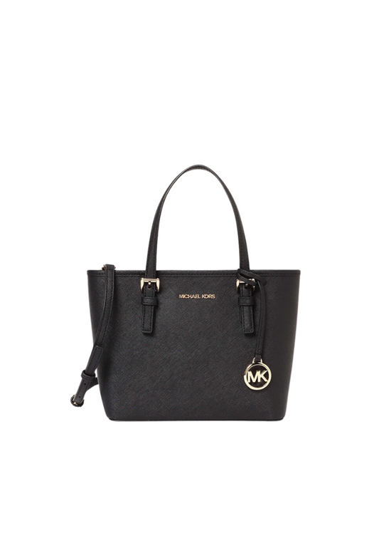 Michael Kors Extra Small 35T9GTVT0L Top Zip Tote Bag In Black