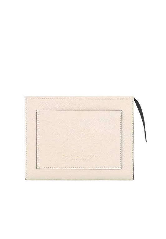 Marc Jacobs The Grind Cosmetic Bag Leather In Marshmallow S202L01PF22
