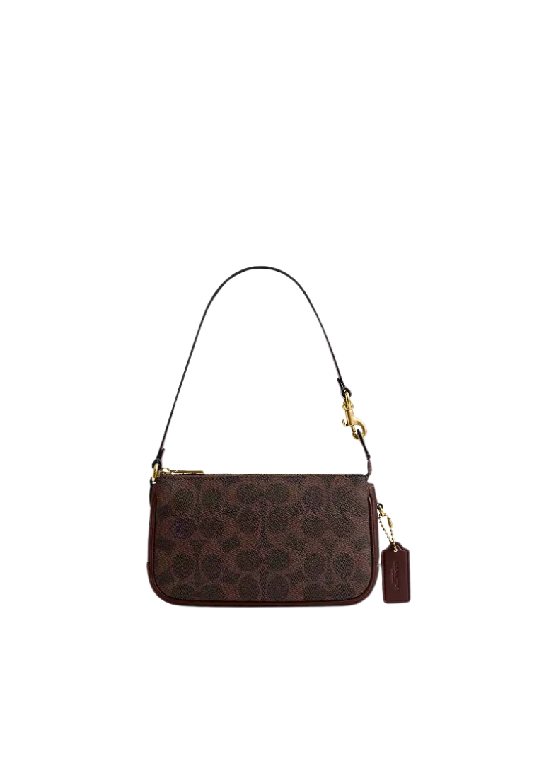 Coach Plaza Bag 18 Shoulder Bag Signature Canvas In Maple CCD38