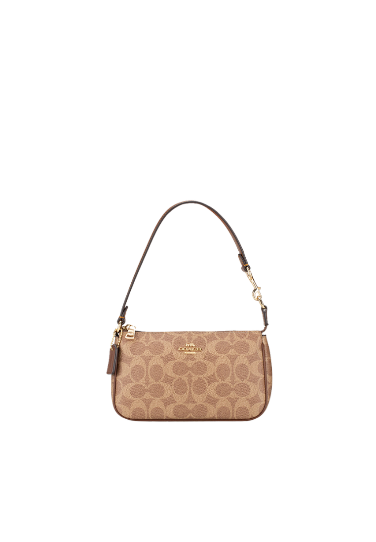 Coach Nolita 19 Shoulder Bag In Signature Canvas In Tan Brown CW426